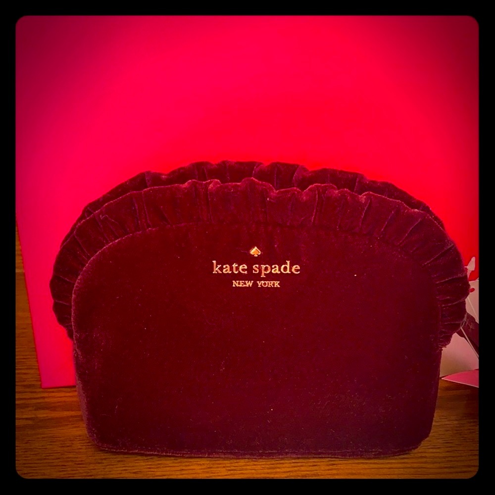 Kate Spade Briar Lane Cosmetic/ Clutch Bag Velvet